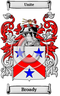 Broady Family Crest/Coat of Arms