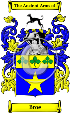 Broe Family Crest/Coat of Arms