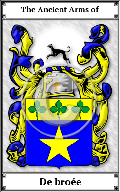 De broée Family Crest Download (JPG)  Book Plated - 150 DPI