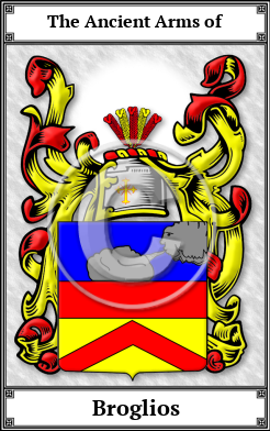 Broglios Family Crest Download (JPG)  Book Plated - 150 DPI