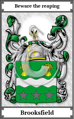 Brooksfield Family Crest Download (JPG)  Book Plated - 150 DPI