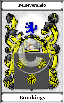 Brookings Family Crest Download (JPG)  Book Plated - 150 DPI