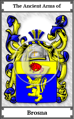 Brosna Family Crest Download (JPG)  Book Plated - 150 DPI