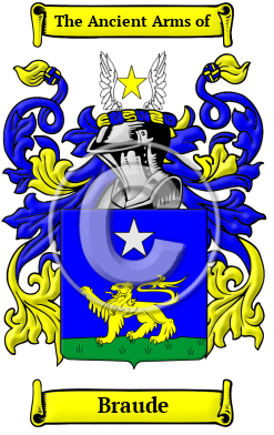 Braude Family Crest/Coat of Arms