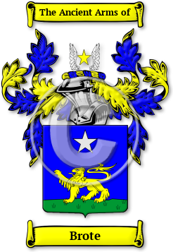 Brote Family Crest Download (JPG) Legacy Series - 600 DPI
