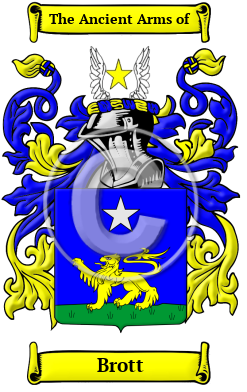 Brott Family Crest/Coat of Arms