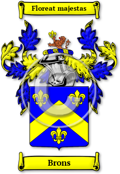 Brons Family Crest Download (jpg) Legacy Series - 150 DPI