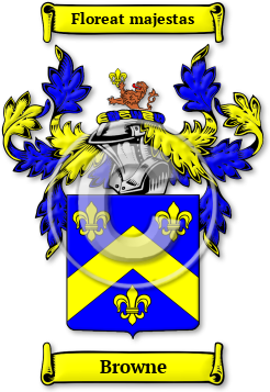 Browne Family Crest Download (jpg) Legacy Series - 150 DPI