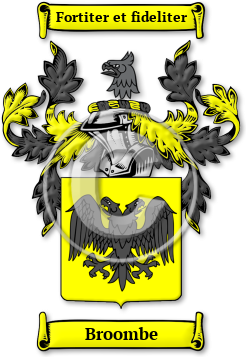 Broombe Family Crest Download (jpg) Legacy Series - 150 DPI