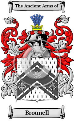 Brounell Family Crest/Coat of Arms