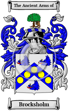 Brocksholm Family Crest/Coat of Arms