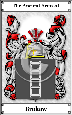 Brokaw Family Crest Download (JPG)  Book Plated - 150 DPI
