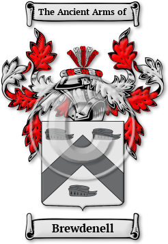Brewdenell Family Crest Download (jpg) Legacy Series - 150 DPI