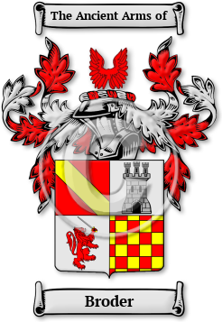 Broder Family Crest Download (jpg) Legacy Series - 150 DPI