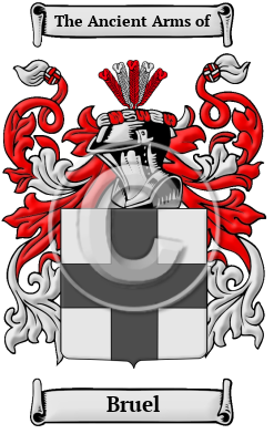 Bruel Family Crest/Coat of Arms