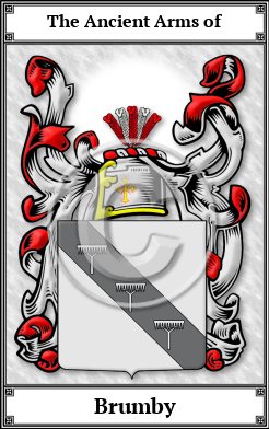 Brumby Family Crest Download (JPG)  Book Plated - 150 DPI