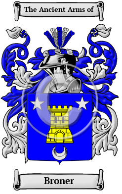 Broner Family Crest/Coat of Arms