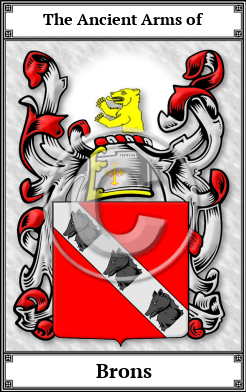 Brons Family Crest Download (JPG) Book Plated - 600 DPI