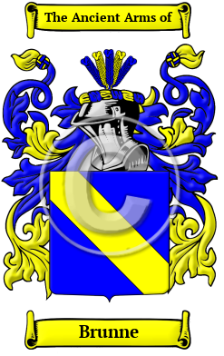Brunne Family Crest/Coat of Arms
