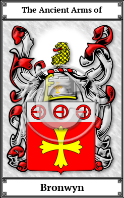 Bronwyn Family Crest Download (JPG) Book Plated - 600 DPI