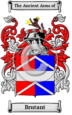 Brutant Family Crest/Coat of Arms