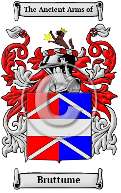 Bruttume Family Crest/Coat of Arms