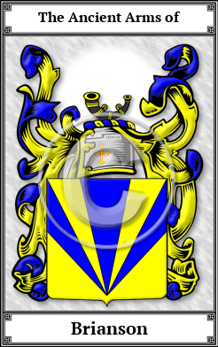 Brianson Family Crest Download (JPG)  Book Plated - 150 DPI