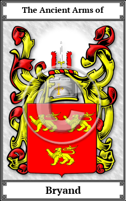 Bryand Family Crest Download (JPG)  Book Plated - 150 DPI