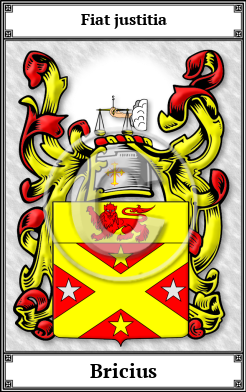 Bricius Family Crest Download (JPG)  Book Plated - 150 DPI