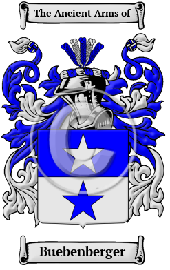 Buebenberger Family Crest/Coat of Arms