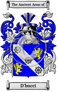D'bucci Family Crest/Coat of Arms