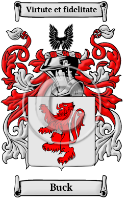 Buck Family Crest/Coat of Arms