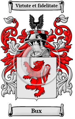 Bux Family Crest/Coat of Arms