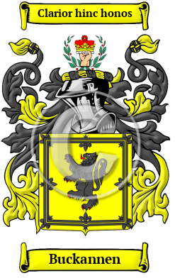 Buckannen Family Crest/Coat of Arms
