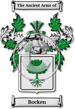 Bocken Family Crest Download (jpg) Legacy Series - 150 DPI