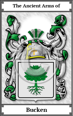 Bucken Family Crest Download (JPG)  Book Plated - 150 DPI