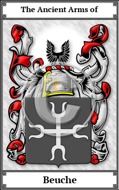 Beuche Family Crest Download (JPG)  Book Plated - 150 DPI