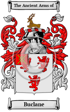 Buclane Family Crest/Coat of Arms