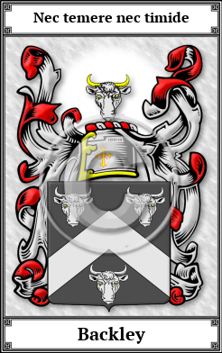 Backley Family Crest Download (JPG)  Book Plated - 150 DPI