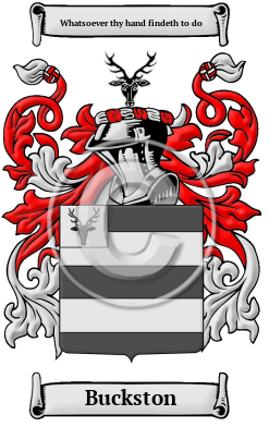 Buckston Family Crest/Coat of Arms