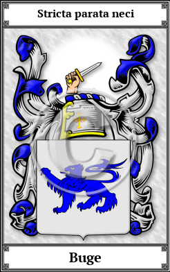Buge Family Crest Download (JPG)  Book Plated - 150 DPI