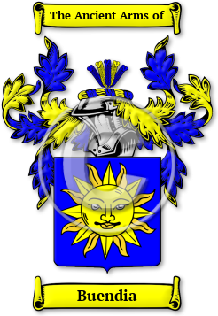 Buendia Family Crest Download (jpg) Legacy Series - 150 DPI