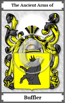 Buffler Family Crest Download (JPG) Book Plated - 600 DPI