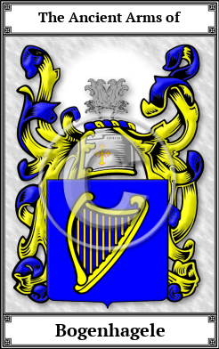 Bogenhagele Family Crest Download (JPG)  Book Plated - 150 DPI