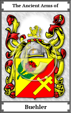 Buehler Family Crest Download (JPG) Book Plated - 600 DPI