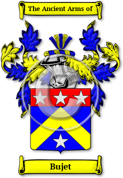 Bujet Family Crest Download (jpg) Legacy Series - 150 DPI