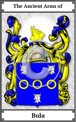 Bula Family Crest Download (JPG)  Book Plated - 150 DPI