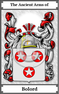 Bolord Family Crest Download (JPG) Book Plated - 600 DPI