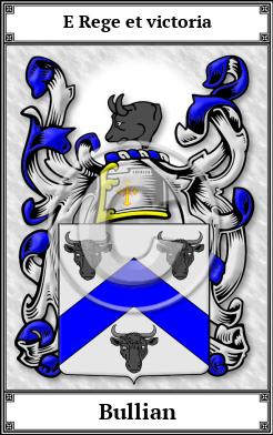 Bullian Family Crest Download (JPG)  Book Plated - 150 DPI