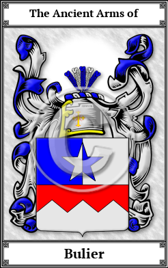 Bulier Family Crest Download (JPG)  Book Plated - 150 DPI